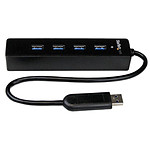 Câble USB StarTech.com Hub USB 3.0 portable avec cable intégré - 4 ports - Autre vue