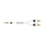 Real Cable Câble audio Jack 3,5mm / 2 RCA - 1,5 m