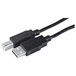 Câble imprimante USB 2.0 (A/B) Noir - 1,8m