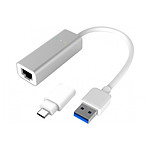 Adaptateur métal USB Type A et C/Gigabit Ethernet