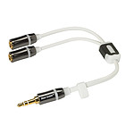 Real Cable Dédoubleur audio iPlug J35M2F - 0,20 m