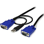 StarTech.com Câble pour Switch KVM VGA avec USB 2 en 1 - 4,60m