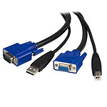 StarTech.com Câble pour Switch KVM VGA avec USB 2 en 1 - 1.80m