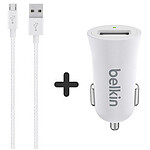 Belkin MIXIT Chargeur allume cigare USB + câble Lightning