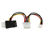 StarTech.com Câble d'alimentation SATA / 2 Molex et SP4 - 12 cm