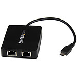StarTech.com Adaptateur USB Type C / 2 x Gigabit Ethernet