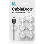 Bluelounge CableDrop Blanc - Pack x6