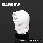 BARROW TWT90-v2.5 - Embout rotatif à 90° mâle vers femelle - Blanc
