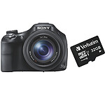 Sony CyberShot DSC-HX400V Noir + Carte microSD 32 Go Verbatim