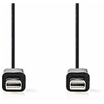 Câble DisplayPort NEDIS Câble Mini DisplayPort mâle/mâle Noir (1 mètre) - Autre vue