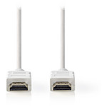 NEDIS Câble HDMI haute vitesse avec Ethernet Blanc (2 mètres)