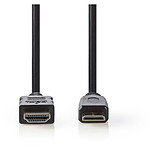 NEDIS Câble Mini HDMI mâle / HDMI mâle haute vitesse avec Ethernet Noir (1.5 mètre)