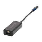 Adaptateur USB 3.1 type C (USB-C) mâle vers Gigabit Ethernet RJ45 femelle (noir)
