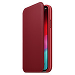 Apple Etui folio cuir (rouge) - iPhone XS