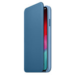 Apple Etui folio cuir (bleu) - iPhone XS Max