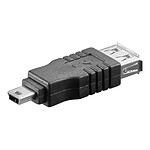 Adaptateur USB 2.0 type A femelle / mini type B mâle