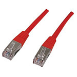 Câble RJ45 catégorie 6 F/UTP 1 m (Rouge)