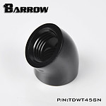 BARROW TDWT45SN-V2 - Coude 45° femelle vers femelle - Noir