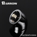 BARROW TDWT45SN-V2 - Coude 45° femelle vers femelle - Argent