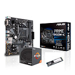 AMD Ryzen 5 2600 + Asus Prime B450M-K + Kingston A1000 240 Go