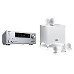 Onkyo TX-NR696 Argent + Cabasse Alcyone 2 Pack 5.1 Blanc