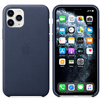 Coque et housse Apple Coque en cuir (Bleu nuit) - iPhone 11 Pro - Autre vue