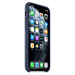 Coque et housse Apple Coque en cuir (Bleu nuit) - iPhone 11 Pro - Autre vue