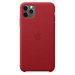 Apple Coque en cuir (Rouge) - iPhone 11 Pro Max