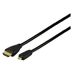 Cable Micro-HDMI / HDMI 1.4 (Plat) - 1.5 m