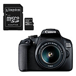 Canon EOS 2000D + EF-S 18-55 mm + Kingston microSDHC 16 Go