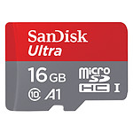 SanDisk Ultra Android microSDHC pour APN 16 Go + Adaptateur SD