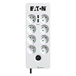 Prise parafoudre Eaton Protection Box 8 Tel USB FR - 8 prises + 2 USB - Autre vue