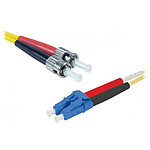 Jarretière optique duplex monomode 2mm OS2 LC-UPC/ST-UPC - 2 m