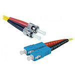 Jarretière optique duplex monomode 2mm OS2 ST-UPC/SC-UPC - 5 m