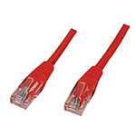 Cable RJ45 Cat 5e U/UTP (rouge) - 1 m