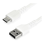 Cable USB-C vers USB-A 2.0 (blanc) - 2 m