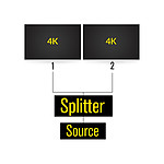 Câble HDMI Splitter 2 ports HDMI (4K x 2K) - Autre vue