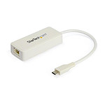 StarTech.com Adaptateur Ethernet USB-C - Blanc