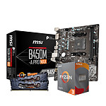 AMD Ryzen 3 3100 - MSI B450 - RAM 16Go 3200MHz