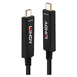 LINDY Câble USB-C Fibre Optique - 30 m