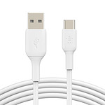 Câble USB-C vers USB-A (blanc) - 2 m