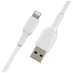 Adaptateurs et câbles Câble USB-A vers Lightning MFI (blanc) - 1 m - Autre vue