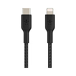 Adaptateurs et câbles Câble à gaine tressée USB-C vers Lightning MFI (noir) - 1 m - Autre vue