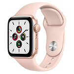 Apple Watch SE Aluminium (Or - Bracelet Sport Rose) - GPS - 40 mm