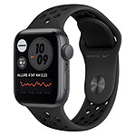 Apple Watch Nike SE Aluminium (Gris sidéral- Bracelet Sport Noir) - GPS - 40 mm