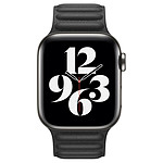 Accessoires montre et bracelet Apple Bracelet à maillons cuir noir 40 mm - M/L - Autre vue