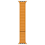 Apple Bracelet à maillons cuir pavot de Californie 40 mm - M/L