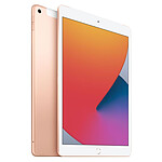 Tablette reconditionnée Apple iPad Wi-Fi + Cellular 10.2 - 128 Go - Or (8 ème génération) · Reconditionné - Autre vue