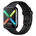 Montre connectée Oppo Watch Aluminium (Noir - Bracelet Fluoroélastomère Noir) - Wi-Fi - 46 mm + Chargeur Sans Fil Air VOOC - Autre vue