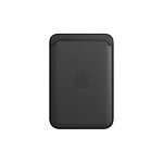 Apple Porte-cartes en cuir avec MagSafe pour iPhone - Noir